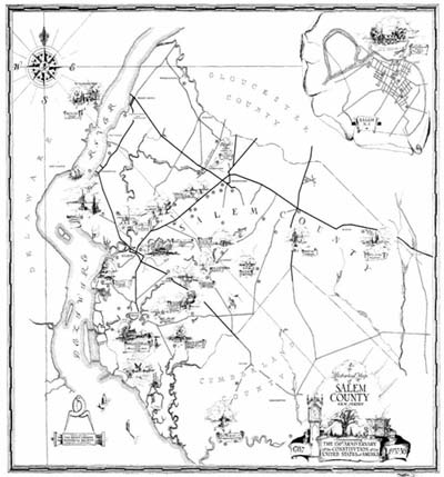Small map of Old Salem county